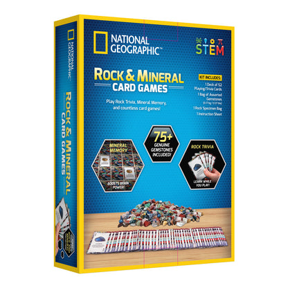 National Geographic Rock + Mineral Card Games